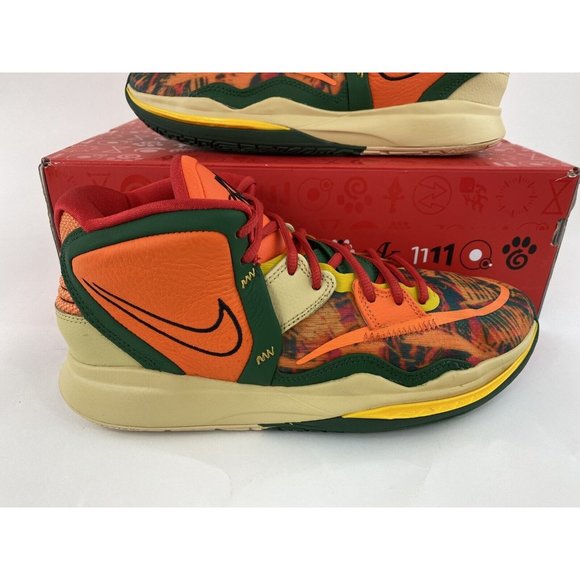 Nike Kyrie 8 Infinity 1 World 1 People Men's Basketball Shoes Orange DO9614 800 - Picture 4 of 12
